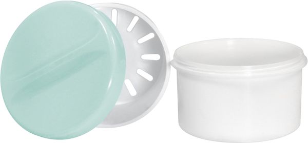 AMPRI-Hygiene, PE-Zahn-Prothesenbecher, 250 ml, VE = 20 Stück, weiß