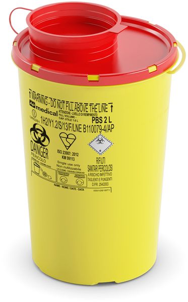 AMPRI-Hygiene, Kanlen-Entsorgungsbox, Serie PBS, 2,0 Liter, VE = 75 Stck