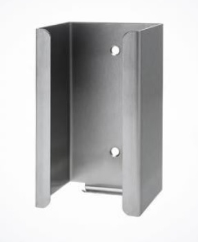 AMPRI-Hygiene, Spender für Mundschutz, 3-lagig, aus Edelstahl, 182 x 103 x 96 mm, grau, VE = 10 Stück