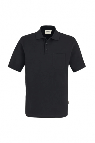 HAKRO-Jobwear, Pocket-Poloshirt, Arbeitsshirt, Top, schwarz