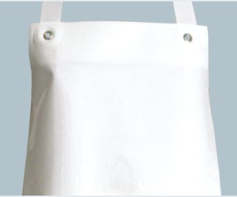 SCHLACHTHAUSFREUND-Kleidung-Reinigung, Nsse-Schutz-Cleaning, Ledolin L-Gummi-Schrze, 1353, wei, VE = 5