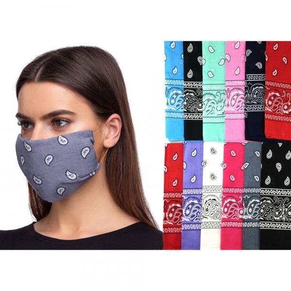 UNIVERSAL-Hygiene, Gesichts-Maske „Bandana“, Selbstanfertigung, VE = 12 Stk.