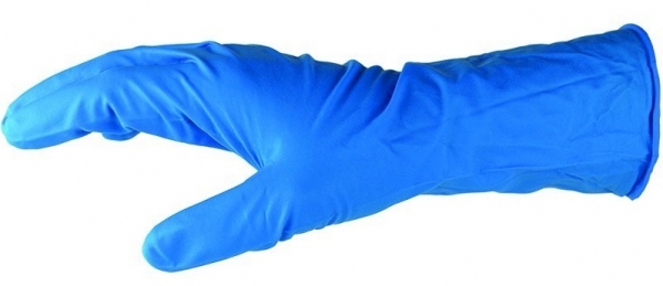 Universal-Hygiene, Einweg-Nitril-Einmal-Handschuhe, ungepudert, High Risk, blau, VE = 50 Stk.