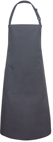 Karlowsky Latzschürze Basic mit Tasche und Schnalle 75 x 90 cm Anthracite
