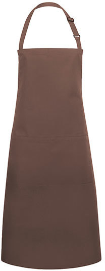 Karlowsky Latzschürze Basic mit Tasche und Schnalle 75 x 90 cm Light Brown