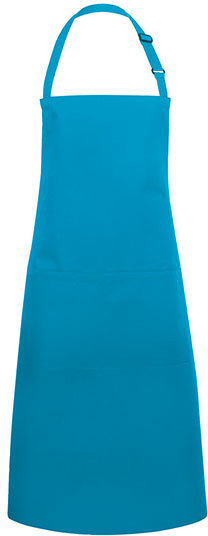 Karlowsky Latzschürze Basic mit Tasche und Schnalle 75 x 90 cm Turquoise