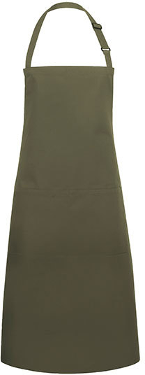 Karlowsky Latzschürze Basic mit Tasche und Schnalle 75 x 90 cm Moss Green
