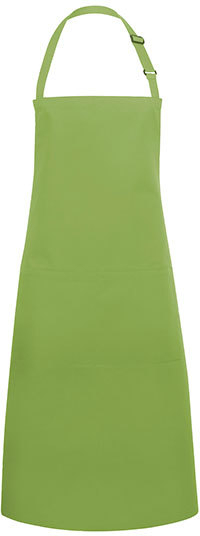 Karlowsky Latzschürze Basic mit Tasche und Schnalle 75 x 90 cm Lime