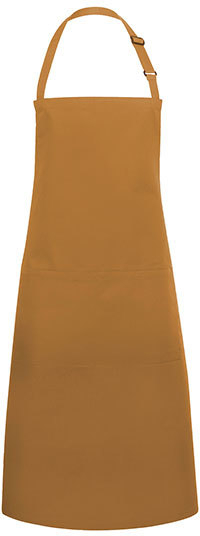 Karlowsky Latzschürze Basic mit Tasche und Schnalle 75 x 90 cm Mustard