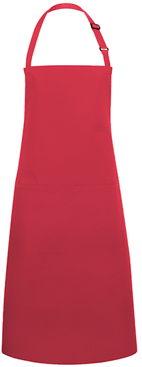 Karlowsky Latzschürze Basic mit Tasche und Schnalle 75 x 90 cm Raspberry