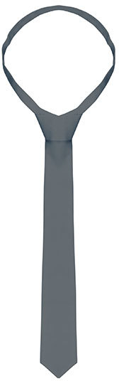 Karlowsky Krawatte 148 x 6,5 cm Anthracite