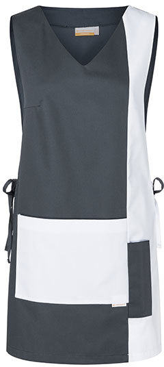 Karlowsky Überwurfkasack Marilies Anthracite/White