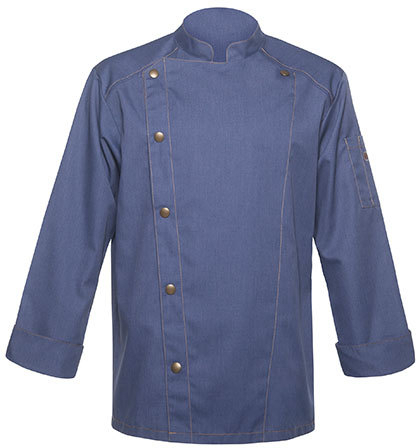 Karlowsky Kochjacke Jeans-Style Vintage Blue