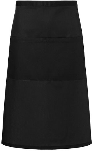 Karlowsky Bistroschrze Basic mit Tasche 70 x 70 cm Black