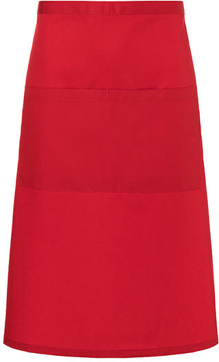 Karlowsky Bistroschrze Basic mit Tasche 70 x 70 cm Red