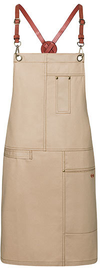 Karlowsky Latzschürze Urban Casual-Style 68 x 80 cm Beige
