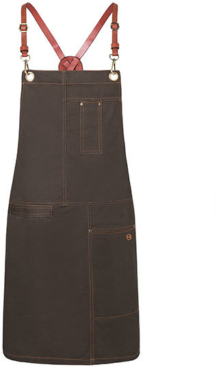 Karlowsky Latzschürze Urban Casual-Style 68 x 80 cm Chocolate