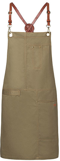Karlowsky Latzschürze Urban Casual-Style 68 x 80 cm Khaki