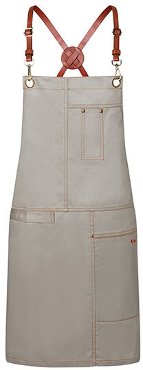 Karlowsky Latzschürze Urban Casual-Style 68 x 80 cm Stone Grey