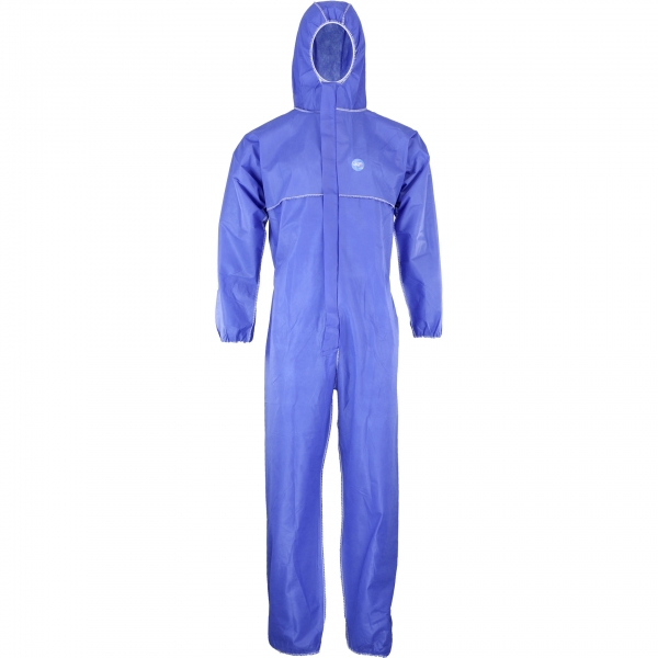 ASATEX-Hygiene, CoverTex Einwegoverall FR Schutzoverall Einmal-Schutzanzug, flammhemmend C-3FR, blau, VE = 50 Stk.