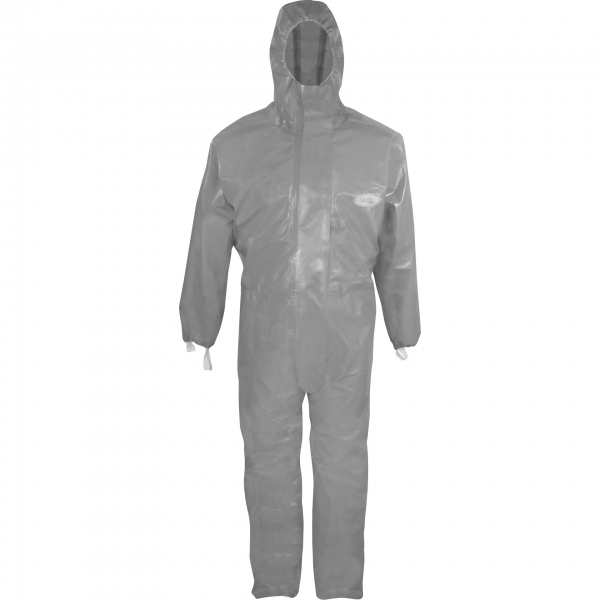 ASATEX-Hygiene, CoverChemPlus Einweg-Chemikalien-Schutzoverall Einmal-Schutzanzug, CP300, grau, VE = 15 Stk.