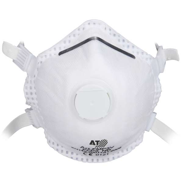 ASATEX-Hygiene, Feinstaubmaske FFP3 NR D FMP3V, weiss, VE = 60 Stck
