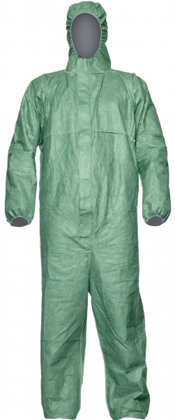 ASATEX-Hygiene, TYVEK 500 XPERT CHF5 Einwegoverall Schutzoverall Einmal-Schutzanzug, TOKG, grn, VE = 25 Stk.