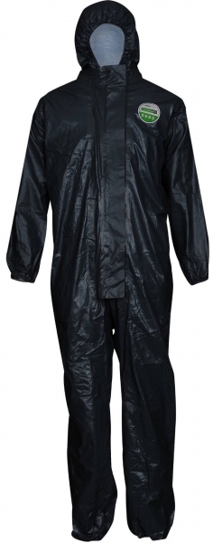 ASATEX-Hygiene, Einwegoverall Schutzoverall Einmal-Schutzanzug, flammhemmend XT299, schwarz, VE = 1 Stk.