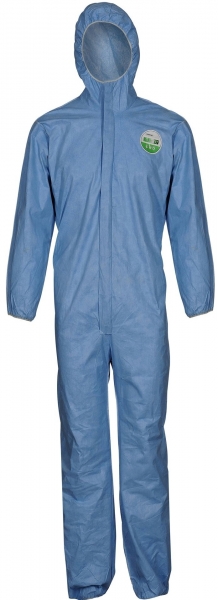 ASATEX-Hygiene, Einwegoverall Schutzoverall Einmal-Schutzanzug, flammhemmend XT500, blau, VE = 25 Stk.