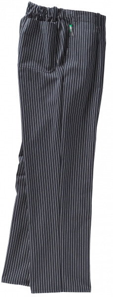 BEB-Jobwear, Herren-Kochhose, 195 g/m, Nadelstreifen, schwarz/wei 