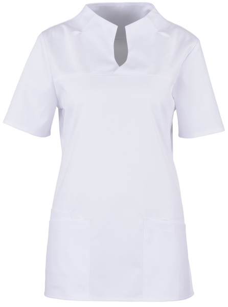 BEB-Jobwear, Damenkasack, Arbeits-Berufs-Kasack, Stretchgewebe, 215 g/m, wei