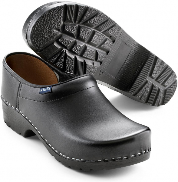 SIKA-Footwear, Arbeits-Berufs-Clogs, TRADITIONEL, geschlossen, schwarz