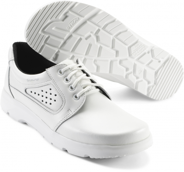 SIKA-Withe-Line, O1-Arbeits-Berufs-Schuhe, Schnrhalbschuhe, OPTIMAX, weiss