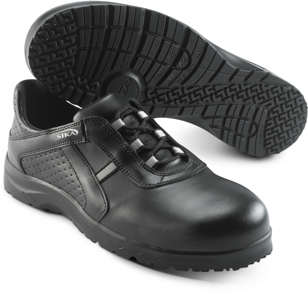SIKA-Footwear, S1-Schnrhalbschuhe, Sicherheits-Arbeits-Berufs-Schuhe, FUSION, schwarz
