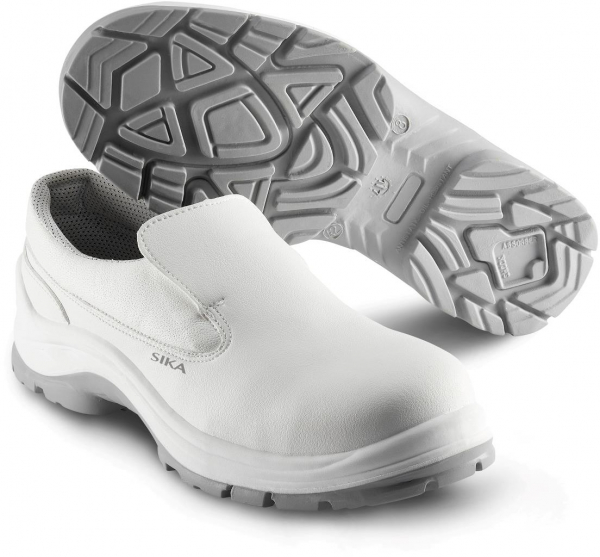 SIKA-White-Linie, Arbeits-Berufs-Sicherheits-Slipper, Easy Low, S2, SRC, wei