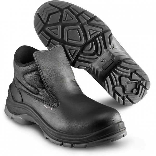 SIKA-Footwear, Arbeits-Berufs-Sicherheits-Slipper, Easy Mid, S2, schwarz