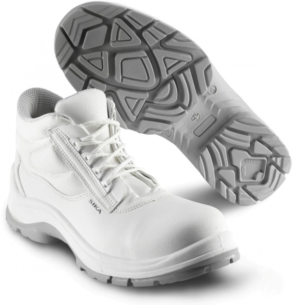 SIKA-White-Line, Arbeits-Berufs-Sicherheits-Schuhe, Beat Mid, S2, wei