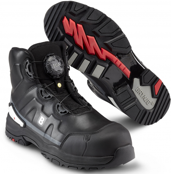 SIKA-Footwear, S3 Sicherheitsstiefel, Arbeits-Berufs-Schuhe, Strom, schwarz