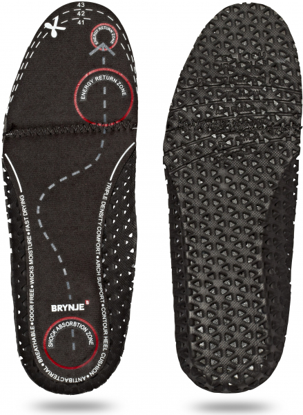 SIKA-White-Line, Schuhzubehr, Einlegesohle, Brynje Sorbotan, schwarz