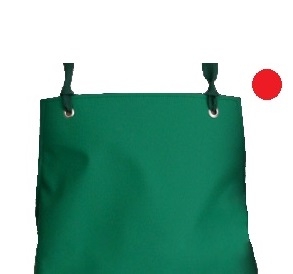 SCHLACHTHAUSFREUND-Kleidung-Reinigung, Nässe-Schutz-Cleaning, Ledotex EL-90-Gummi-Schürze, 1405, rot, VE = 5