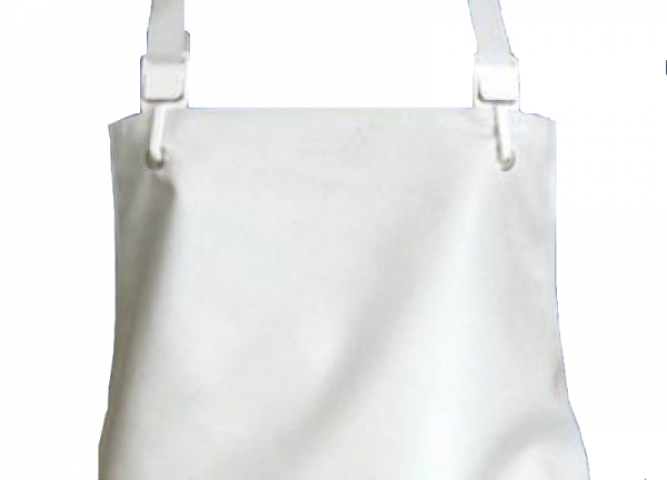SCHLACHTHAUSFREUND-Kleidung-Reinigung, Nässe-Schutz-Cleaning, Ledotex EL-70-Gummi-Schürze, 1417, weiß, VE = 5