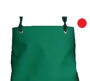 SCHLACHTHAUSFREUND-Kleidung-Reinigung, Nässe-Schutz-Cleaning, Ledotex EL-70-Gummi-Schürze, 1418, rot, VE = 5