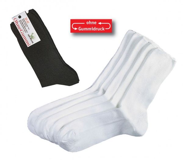 WOWERAT-Jobwear, Gesundheits-Socken, Baumwolle, Pkg.  5 Paar, wei