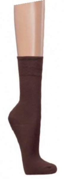 WOWERAT-Jobwear, Gesundheits-Socken, Baumwolle, Pkg.  3 Paar, dunkelbraun