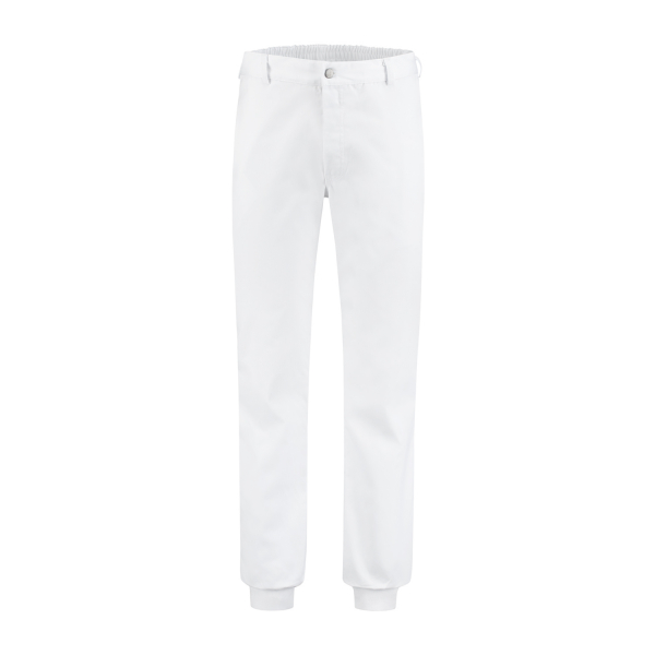 Hygiene Arbeitshose Polyester/Baumwolle mit Strickbndchen, 240g/m, wei