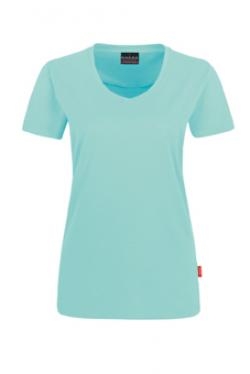 HAKRO-Jobwear, Damen-T-Shirt, Arbeitsshirt, V-Ausschnitt Performance, ice-green