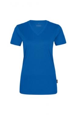 HAKRO-Jobwear, Damen-T-Shirt, Arbeitsshirt, V-Ausschnitt Coolmax, royal
