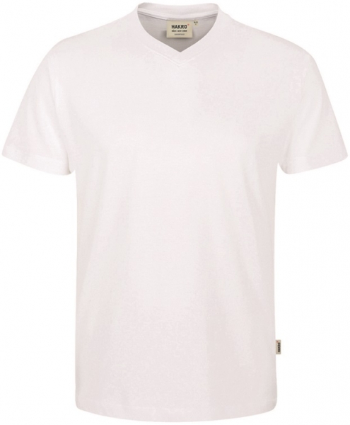 HAKRO-Jobwear, T-Shirt, Arbeitsshirt, V-Ausschnitt Classic, wei