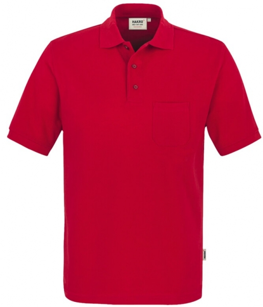 HAKRO-Jobwear, Pocket-Poloshirt, Arbeitsshirt, Performance, rot