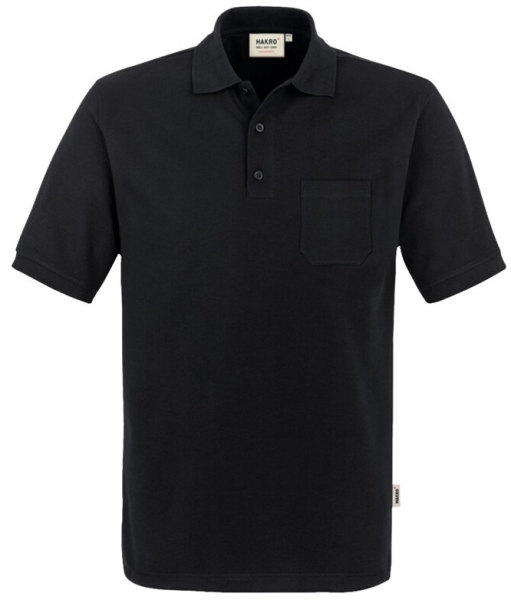 HAKRO-Jobwear, Pocket-Poloshirt, Arbeitsshirt, Performance, schwarz